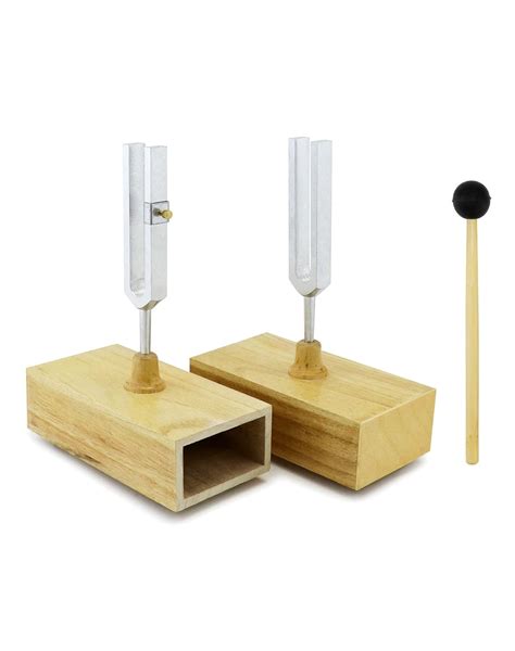 QWORK Tuning Fork 440HZ, 2 Pcs Singing Tone Tuning Set, Steel Tuning ...