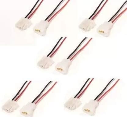 DIYtronics 5 Pair Male Female Connector Socket 2 Pin Jointer Cable ...