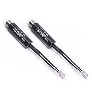 Buy DEVMO 2PCS UHF VHF FM 75-300 Ohm TV Antenna Matching Transformer ...