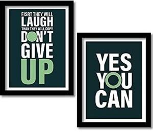 Motivational Wall Posters Frames, Motivational Quotes Framed Wall ...