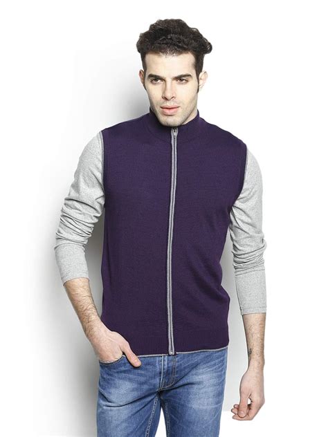 blackberrys Men's Casual Slim Fit Polo Neck Sweater Purple : Amazon.in ...