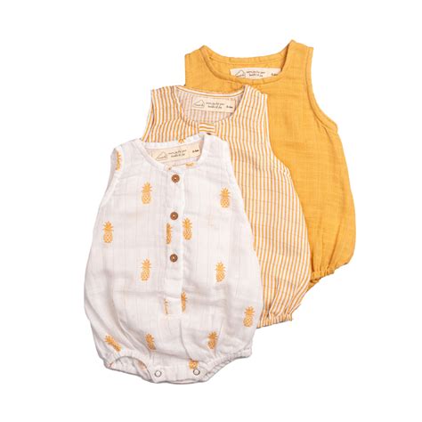 Masilo Muslin Baby Romper - Pack of 3 – AllThingsBaby.com