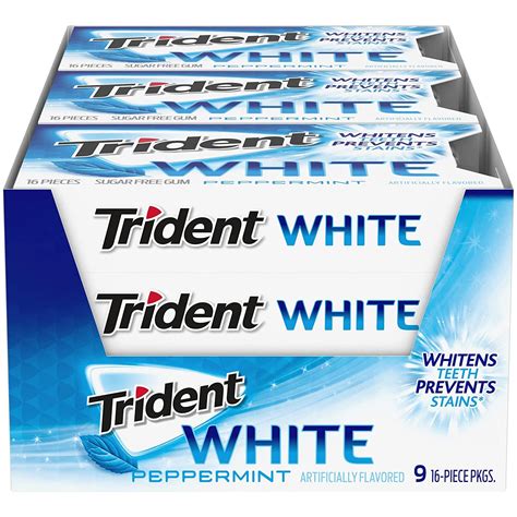 Trident White Peppermint Gum 9 Pack Deals