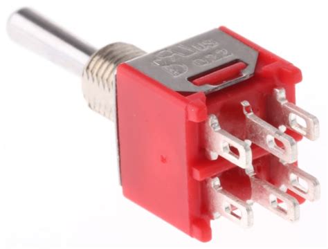 RS PRO | RS PRO Toggle Switch, Panel Mount, On-On-On, DPDT, Solder ...