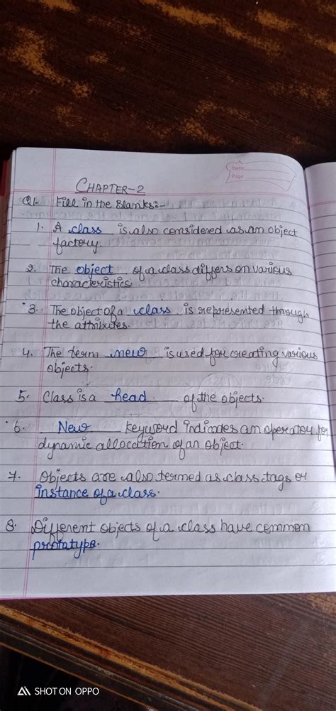 1: The object of a ____ is represented through different attributes.2 ...