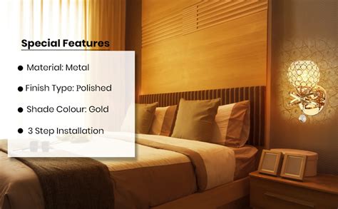 SIGNOTECH Crystal Led Light Fittings for Wall Lights for Home ...