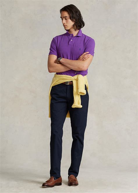 Slim Fit Mesh Polo Shirt for Men | Ralph Lauren® IN