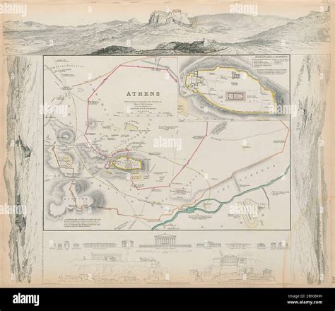Ancient athens map hi-res stock photography and images - Alamy