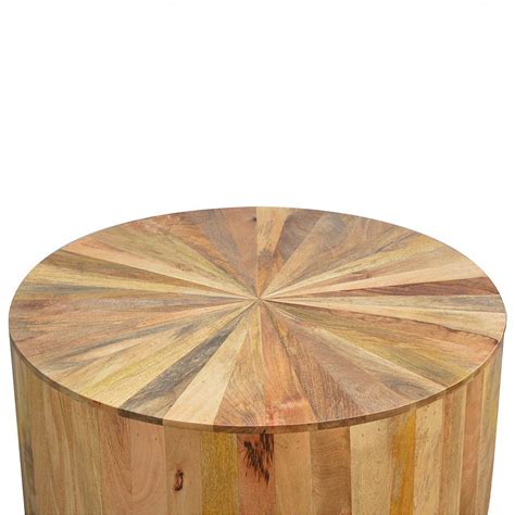 Round Wooden Coffee Table Country Wood Furniture Collection