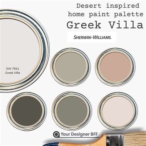 SW 7551 Greek Villa Complementary Color Palette for Sherwin Williams ...