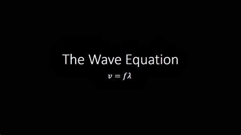 Image result for Wave Equation Physics