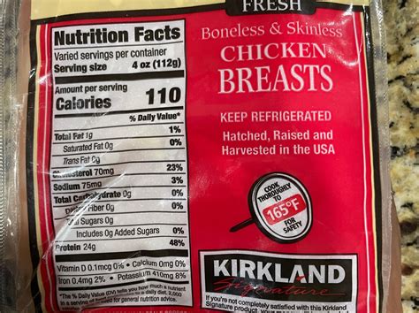 Calories In Kirkland Signature Boneless Skinless Chicken, 52% OFF