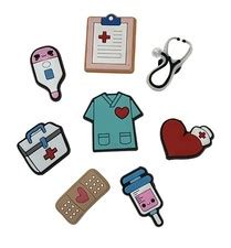 Buy NURSE Medical Shoe Charms Cartoon Kids Children Compatible w/ CROCS ...