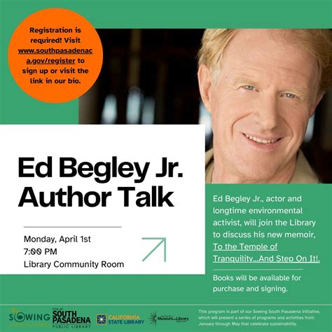 Sowing South Pasadena | Special Presentation of Ed Begley Jr.’s Memoir ...