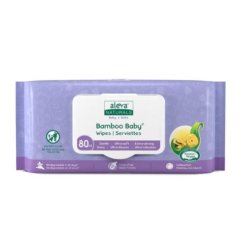 Buy Aleva Naturals Bamboo Baby Wipes - Canadian Wet Wipes Organic Plant ...