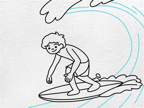 How to Draw a Surfer - HelloArtsy