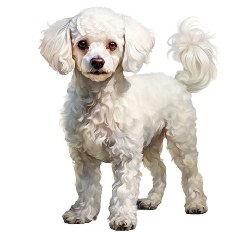 White Poodle Clipart Bundle Elegant Curly-coated Canine - Etsy