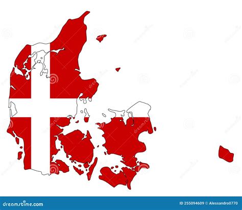 Denmark map outline