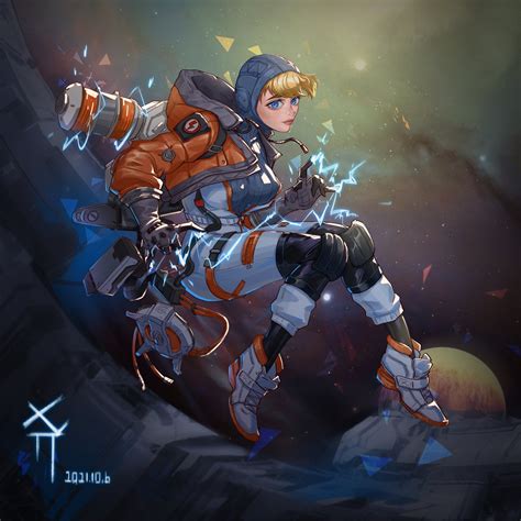 wattson (apex legends) drawn by rangoz | Danbooru