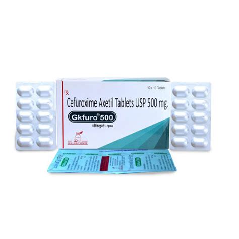 Cefuroxime-Axetil Film Coated 500mg Tablets G K Healthcare