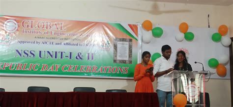 Republic Day Celebrations – Global Education Institute of Engg