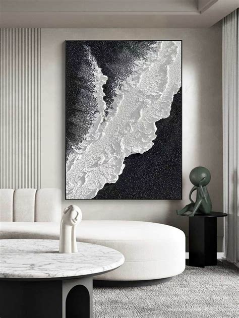 Black Textured Wall Art Black and White Abstract Art Black and - Etsy ...