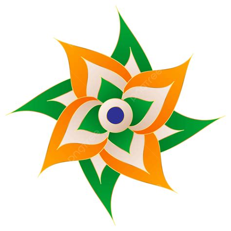 India Flag Flower Shape, India, Flag, Flower PNG and Vector with Transparent Background for Free ...