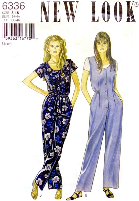 Jumpsuit pattern for Sizes 8 to 18, Any occasion, In English and French ...