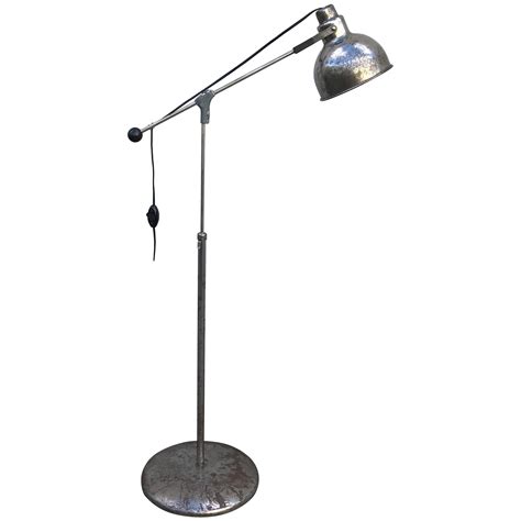 Industrial Height Adjustable Floor Lamp Bauhaus For Sale at 1stDibs