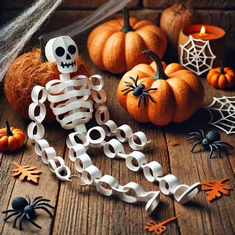 Image result for Skeleton Paper Chain Craft