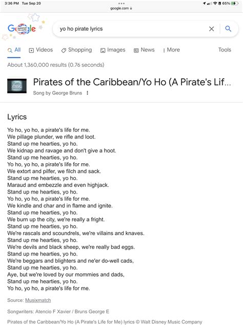Yo Ho Ho Lyrics