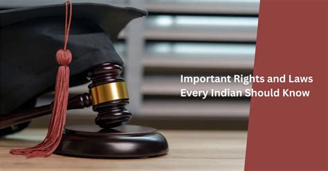Important Rights and Laws Every Indian Should Know
