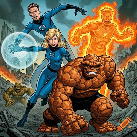 Comic illustration of Fantastic Four's Thing character with a radish ...