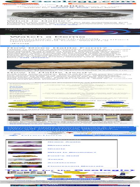 Halite Mineral Uses and Properties | PDF | Minerals | Sodium Chloride