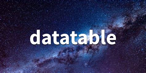 Python DataTable 的图像结果
