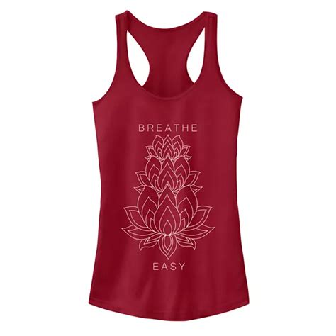 Juniors' Fifth Sun Breathe Easy Lotus Ideal Racerback Tank Top