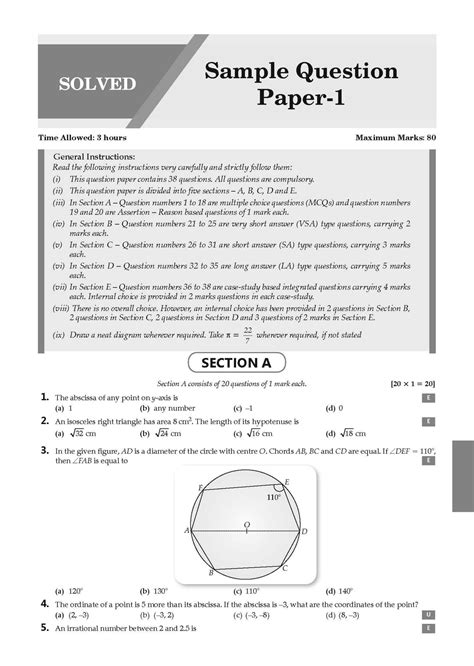 CBSE 20 Combined Sample Question Papers Class 9 -Science, Mathematics ...