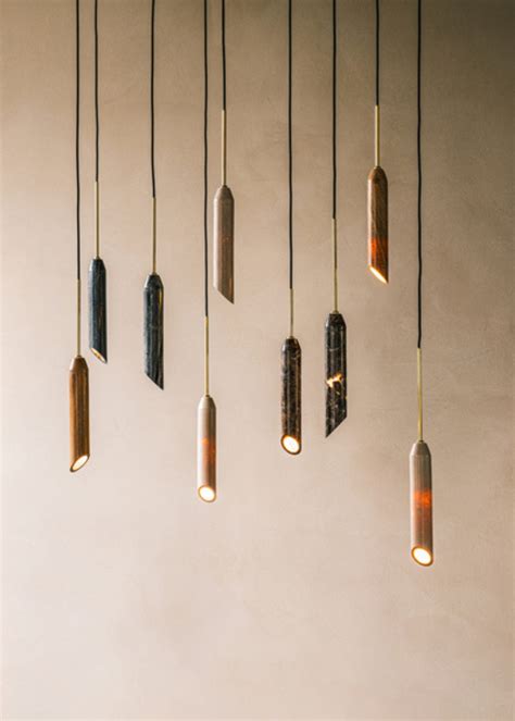 Design By Us - Marble Art Lamp - Pendant Lamp - Brown/Gold