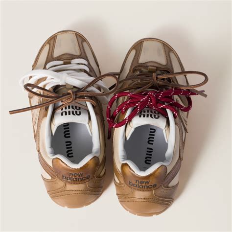 Zapatillas New Balance X Miu Miu 530 Sl Decó De Piel De Becerro Canela ...