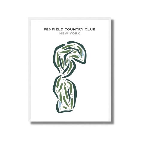 Penfield Country Club, NY | Golf Course Map, Golf Map, Golfer Gift for ...