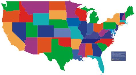 Us Map With State Borders - Printable Map