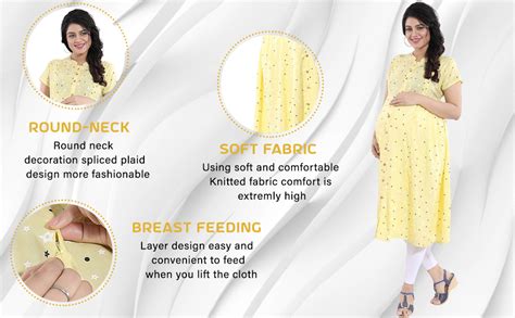 Buy MAMMA'S MATERNITY Women's Cotton Silk Printed Maternity Kurti ...