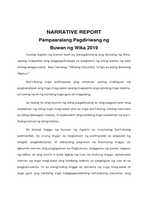 Image result for Narrative Text Template Tagalog