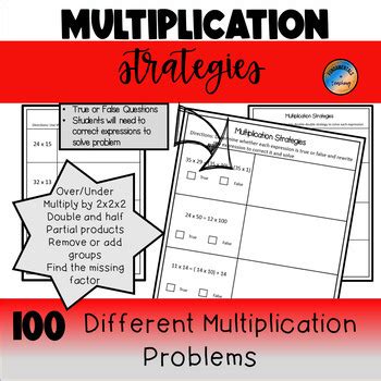 Math Multiplication Strategy for Large Numbers 的图像结果