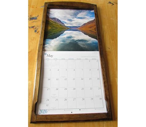 Wood Calendar Frame