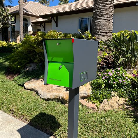 Modern Mailbox | Contemporary Locking Package Dropbox in Gray ...