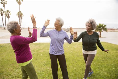 Older Black People Exercising