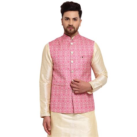 Printed Nehru Jacket - Mohanlal Sons