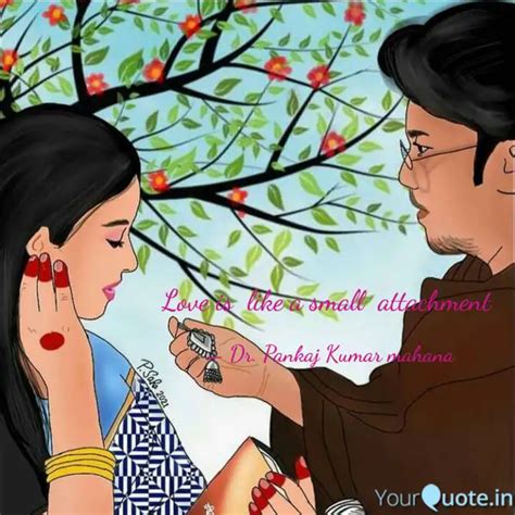 Love is like a small at... | Quotes & Writings by Pankaj Mahana | YourQuote