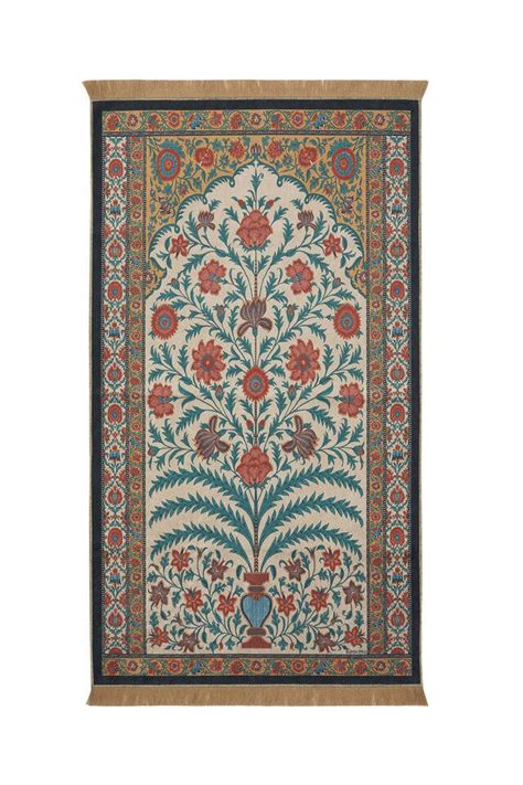 Gold Velvet Carpet Prayer Rug